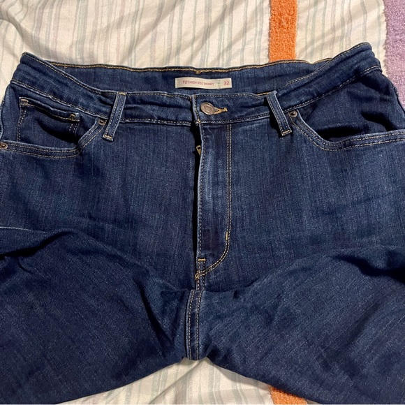 Levi’s Women High Rise Skinny Jeans Sz 32 - Picture 4 of 7